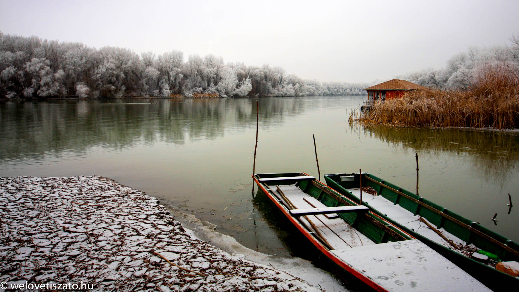 téli túra Tisza-tó